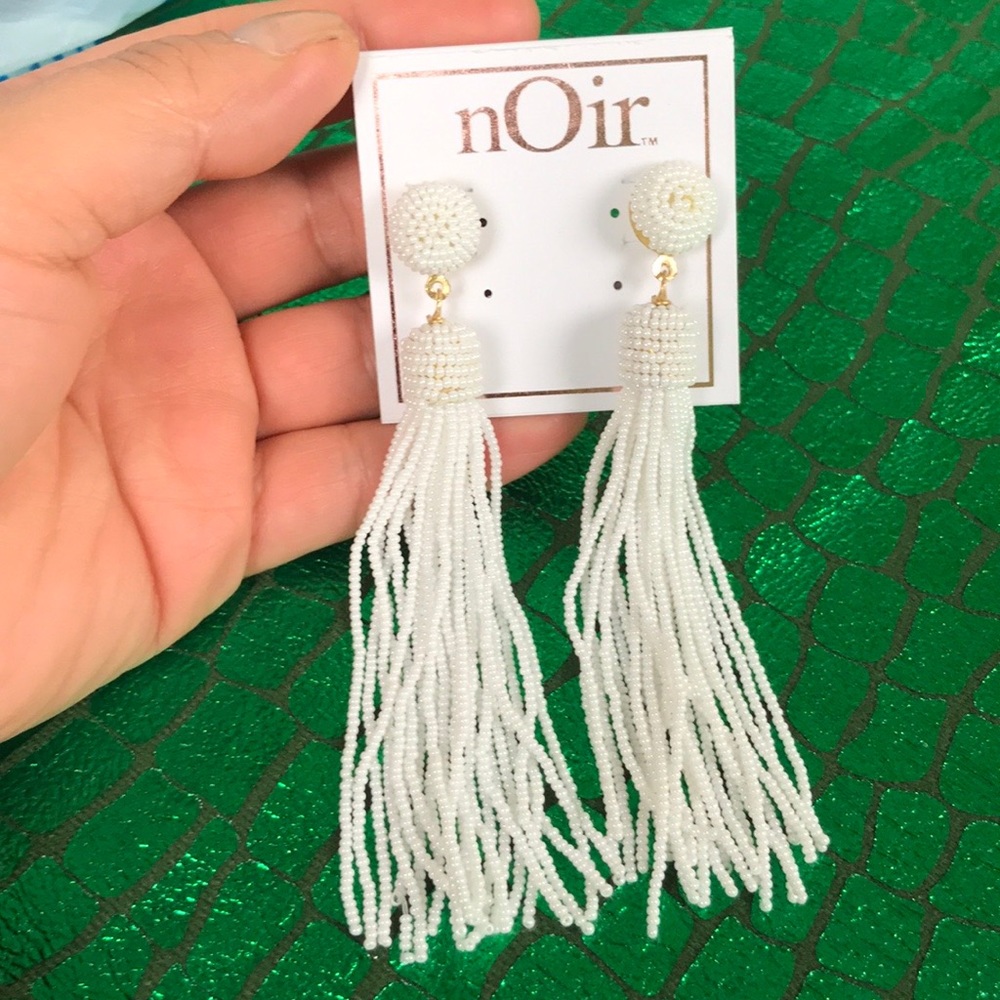 New Beaded Tassel Earrings